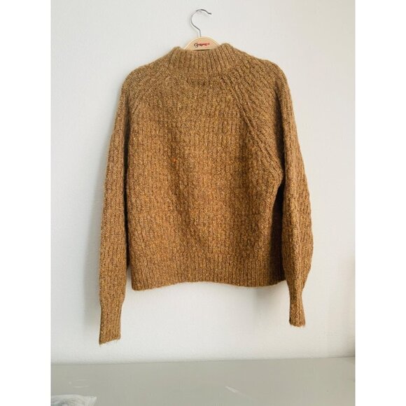 NWT a new day brown mock turtle neck chunky knit sweater - Picture 7 of 7